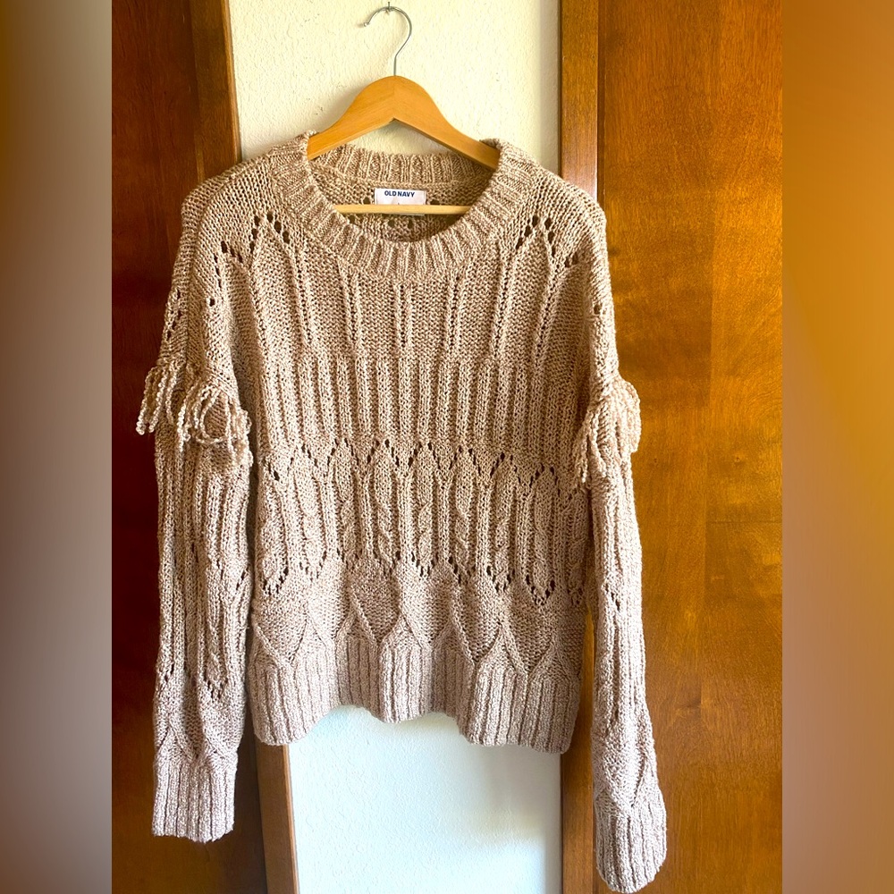 Taupe color sweater size L